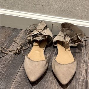 Lace up flats